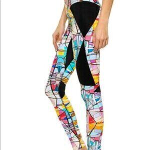 Colorful Geometric Print Leggings